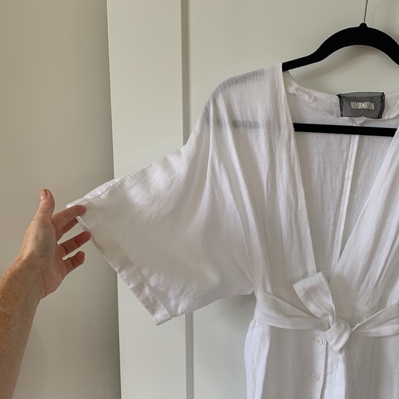 REFORMATION LINEN DRESS - Picture 2 of 10